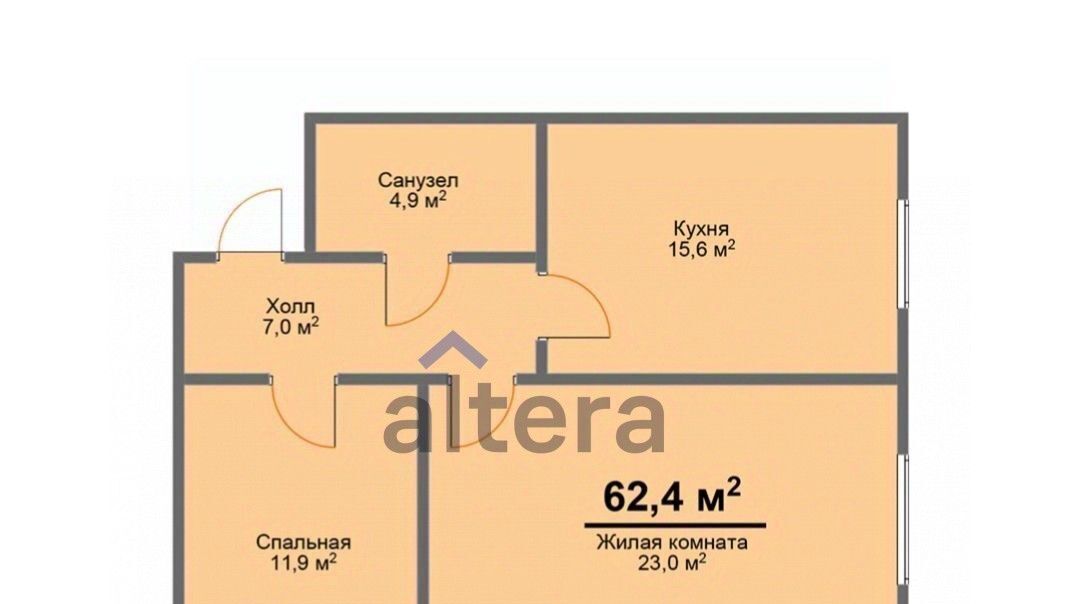 квартира р-н Пестречинский д Куюки ЖК «Светлый» 9-й кв-л, Дубравная, 8, Богородское с пос фото 2