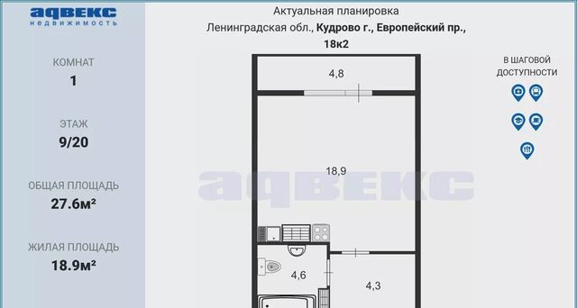 Южное Кудрово пр-кт Европейский 18к/2 ЖК «Европейский» Улица Дыбенко, Заневское городское поселение фото