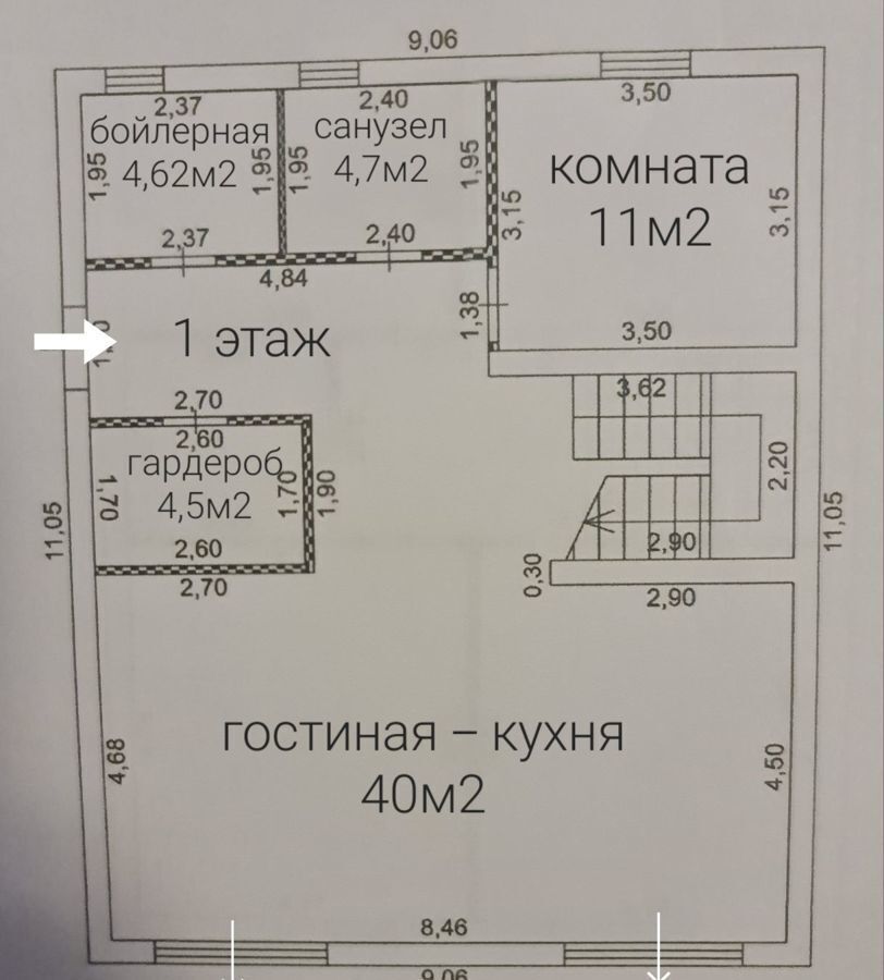 дом направление Курское (юг) ш Калужское 20 км, Краснопахорский р-н, 133, Москва, г Троицк, Троицк, Троицкий административный округ, квартал № 16 фото 17