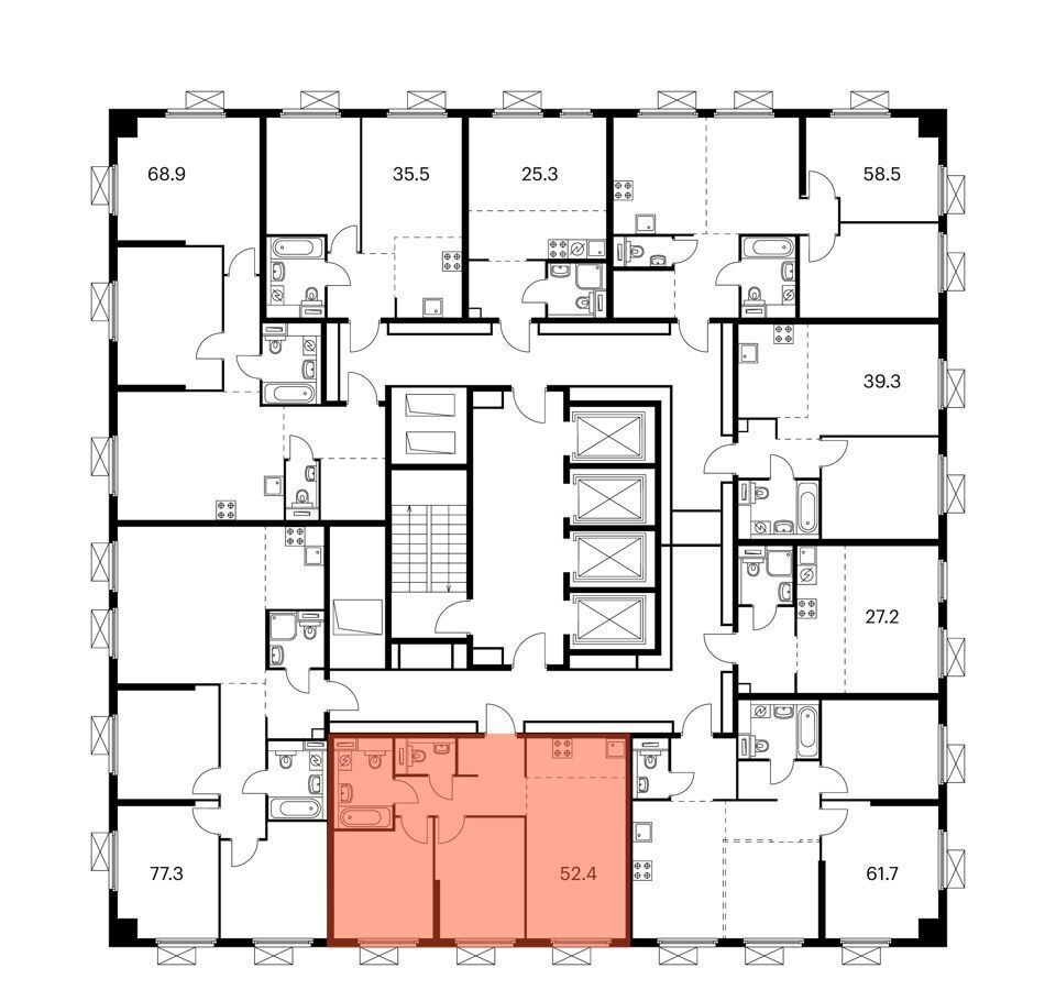 квартира г Москва метро Крылатское ул Академика Павлова 56 ЖК Академика Павлова корп. 1 фото 2