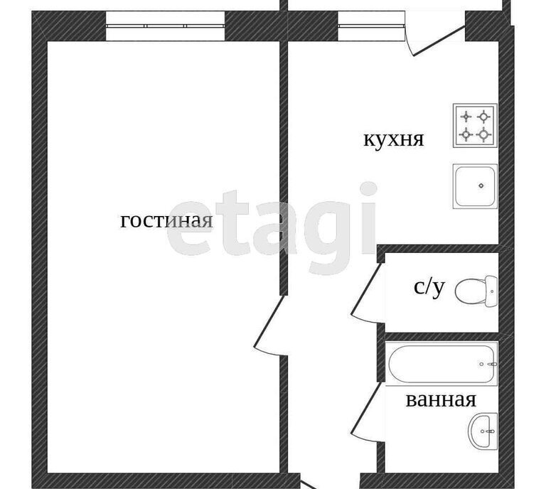 квартира р-н Белгородский п Дубовое ул Ягодная 1в Дубовское сельское поселение фото 12