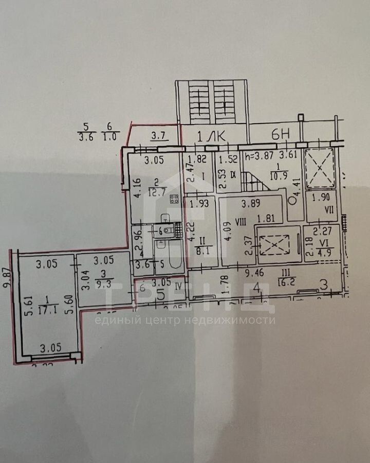 квартира г Санкт-Петербург метро Ладожская пр-кт Энтузиастов 30к/1 фото 14