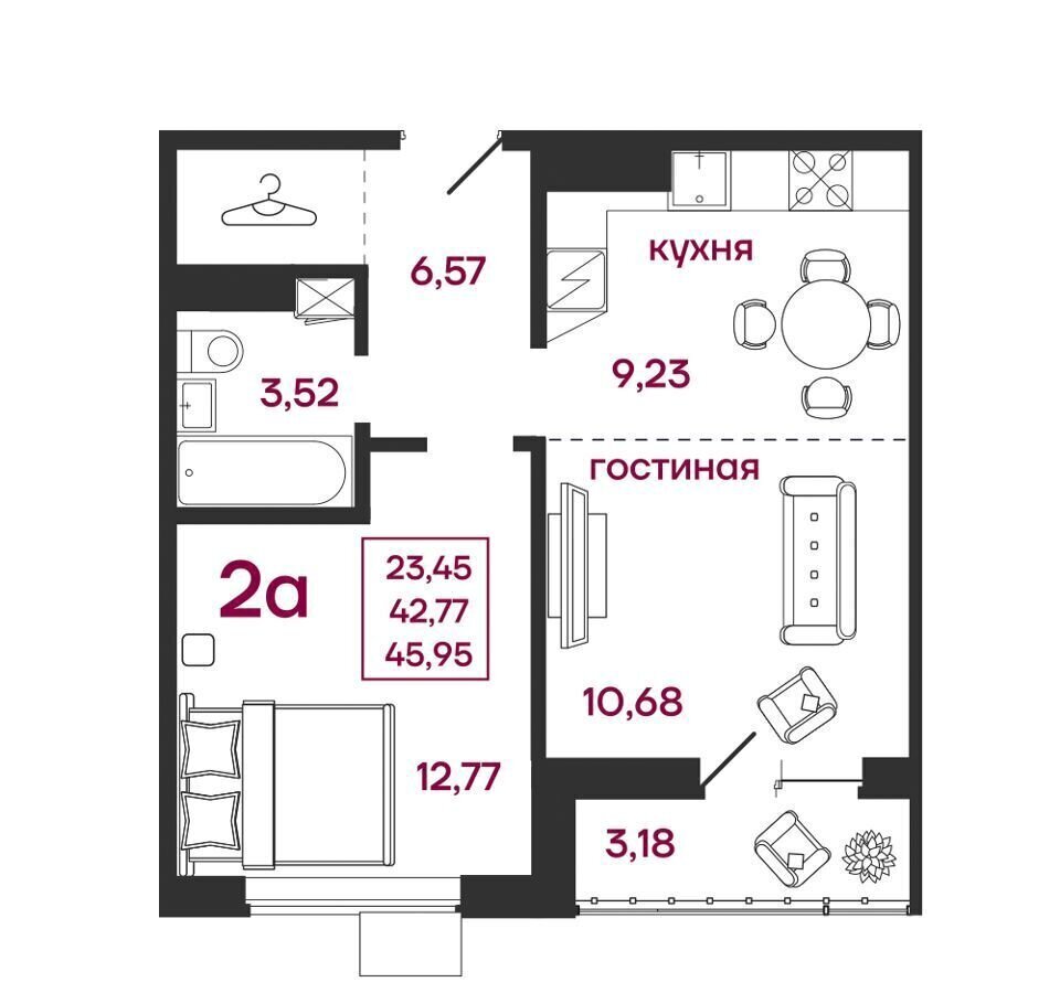 квартира г Пенза р-н Железнодорожный ул Баталина Микрорайон «Новобережье» з/у 31 фото 1