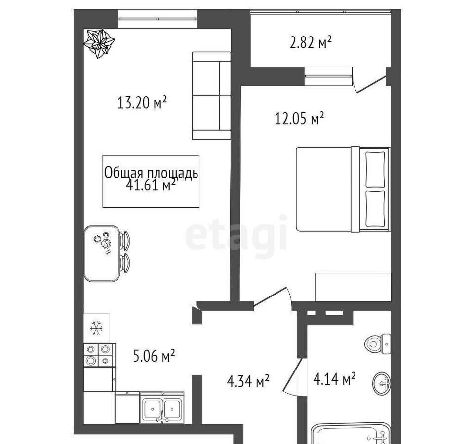 квартира г Новосибирск р-н Калининский ул Игарская 33 фото 32