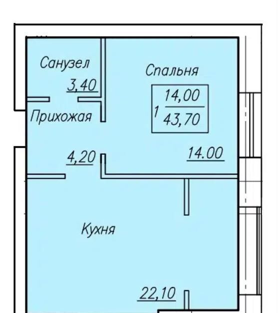 квартира г Оренбург р-н Ленинский мкр-н Ростоши, Ростошинская ул., 54 фото 8