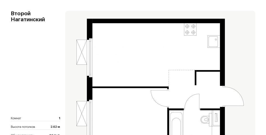 квартира г Москва метро Нагатинская Второй Нагатинский к 1. 2 фото 1