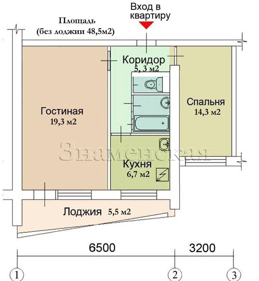 квартира г Москва метро Преображенская площадь ул Знаменская 38к/1 муниципальный округ Преображенское фото 6