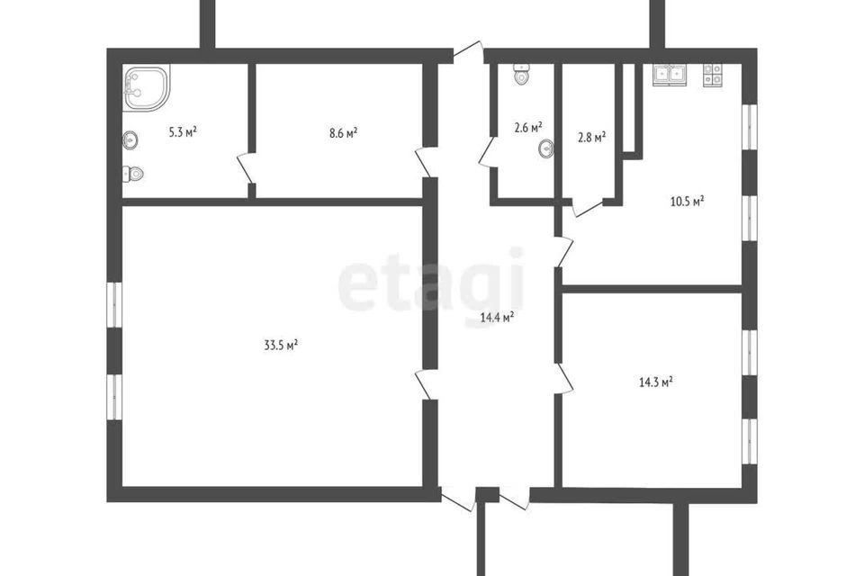 квартира р-н Нефтеюганский 7-й микрорайон, 1/2 фото 1