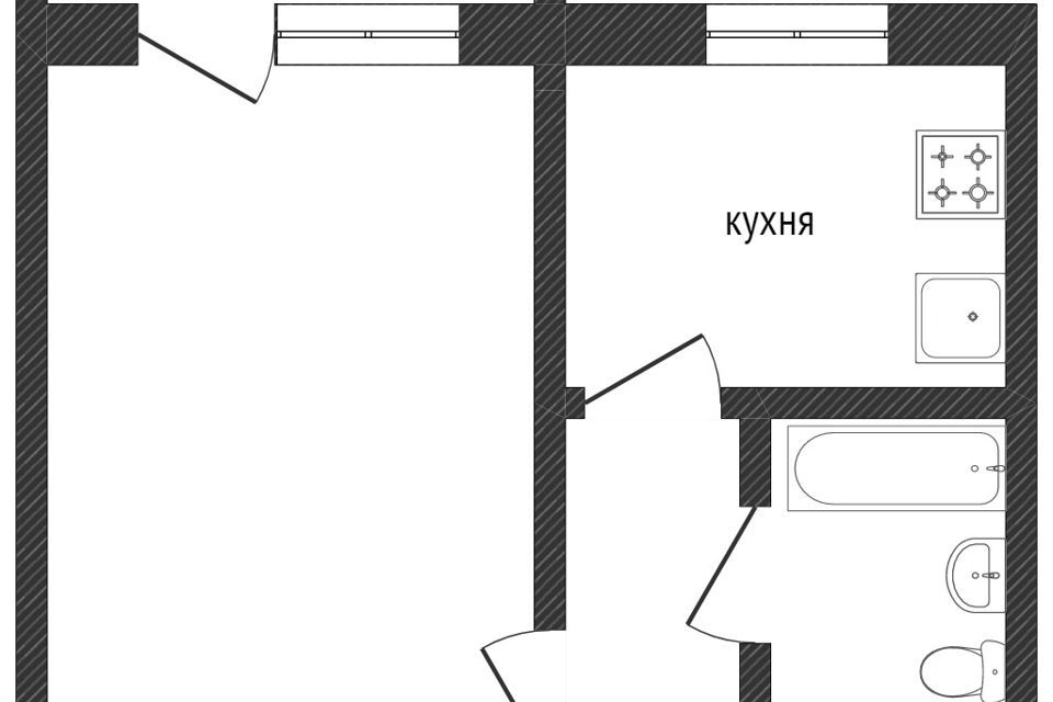 квартира г Златоуст Златоустовский городской округ, квартал Матросова, 1а фото 5