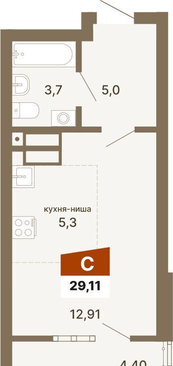 квартира г Екатеринбург р-н Верх-Исетский ул Волгоградская 1/2 ЖК «Трилогия» фото 1