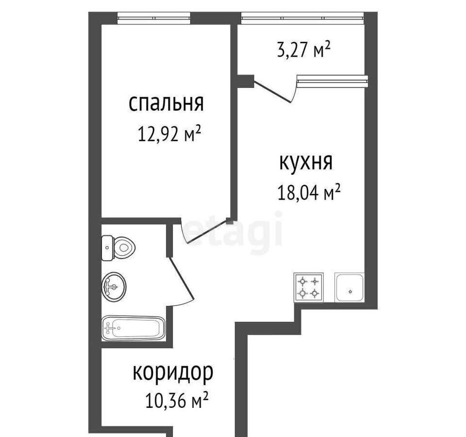 квартира г Уфа р-н Кировский ул Менделеева 132/1 квартал «Конди Нова» фото 17