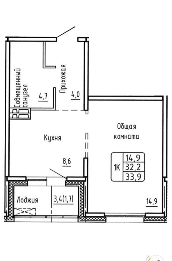 квартира г Новосибирск р-н Ленинский ул Большая 2 ЖК «Самоцветы» фото 6