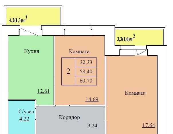 квартира р-н Ленинский ул Белинского 17а ЖК "ВИВАТ" фото