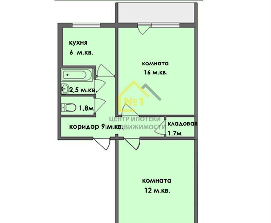 квартира г Челябинск р-н Калининский ул Молодогвардейцев 68 фото 28