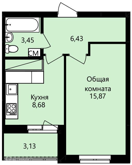 квартира г Саранск р-н Октябрьский Саранск городской округ, Юрия Святкина, 4 стр фото 1