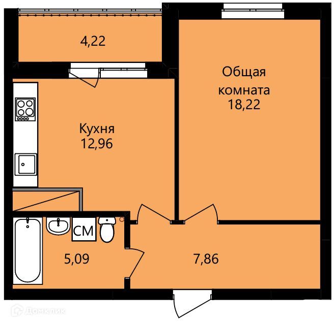 квартира г Саранск р-н Октябрьский Саранск городской округ, Юрия Святкина, 4 стр фото 1