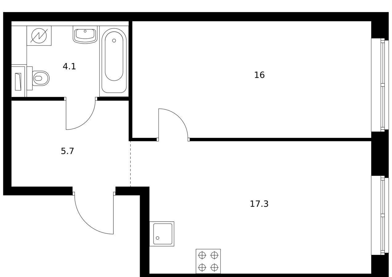 квартира г Москва метро Кантемировская б-р Кавказский 51 корп. 2 фото 1