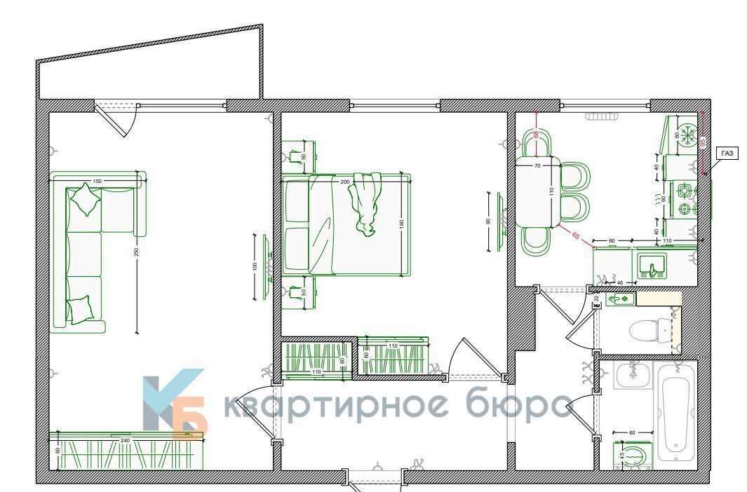 квартира г Омск р-н Кировский ул 2-я Солнечная 28б Кировский АО фото 40