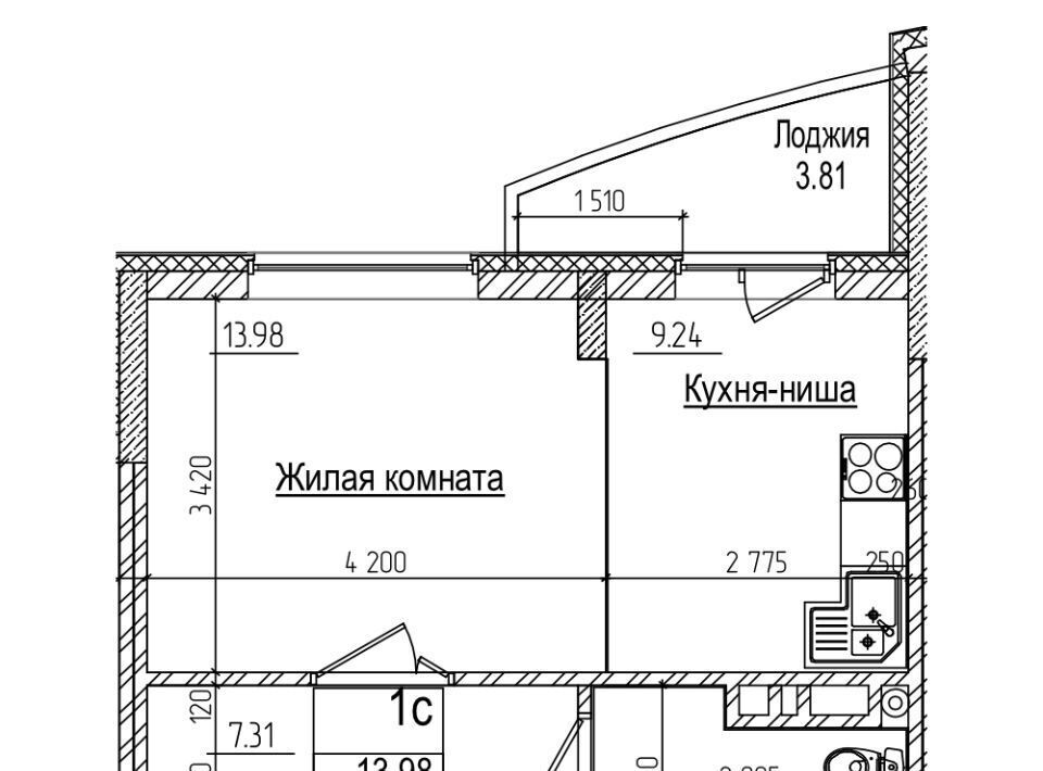 квартира г Новосибирск р-н Заельцовский Заельцовская ул Дуси Ковальчук 242 ЖК «на ул. Дуси Ковальчук, 242» фото 1