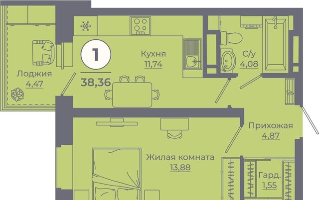 р-н Советский жилой парк «Сокольники» мкр. 4 фото