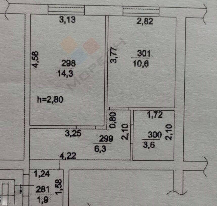 квартира г Краснодар р-н Прикубанский Музыкальный ул им. Рахманинова С.В. 13 фото 16