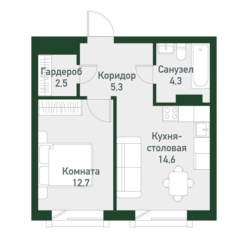 квартира г Челябинск Западный стр. 10. 2 фото 1