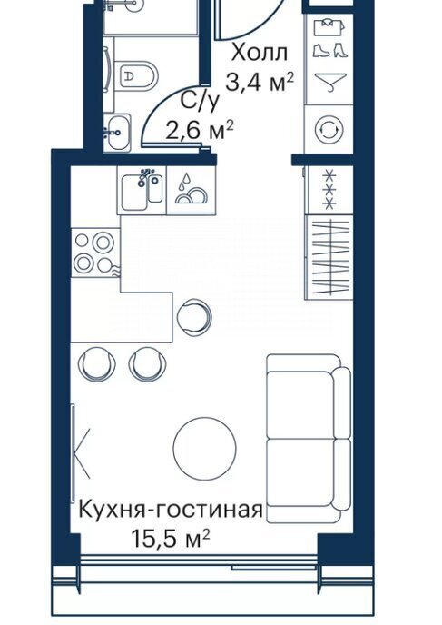 квартира г Москва метро Трикотажная СЗАО Покровское-Стрешнево ЖК Сити Бэй Московская область фото 1