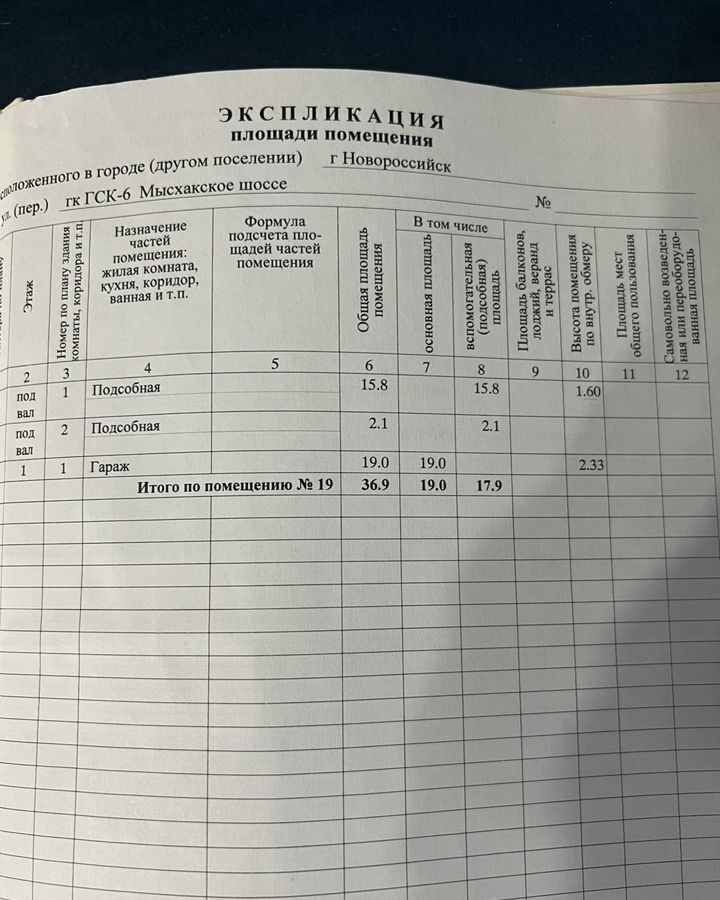 гараж г Новороссийск р-н Южный территория ГСК 6, с 19 фото 7