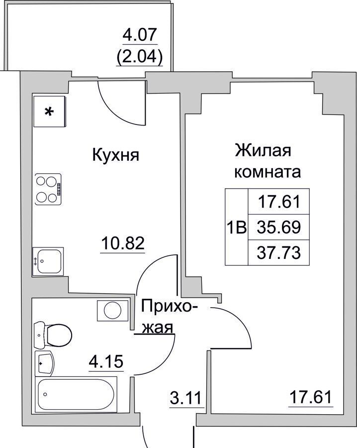 квартира р-н Псковский д Борисовичи ул Героя России Досягаева 3 Псков фото 1