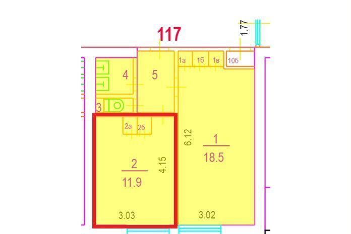 комната г Москва метро Красногвардейская б-р Ореховый 22с/2 фото 10