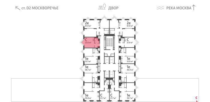 квартира г Москва метро Борисово ул Борисовские Пруды 1 ЖК «WAVE» муниципальный округ Москворечье-Сабурово фото 2