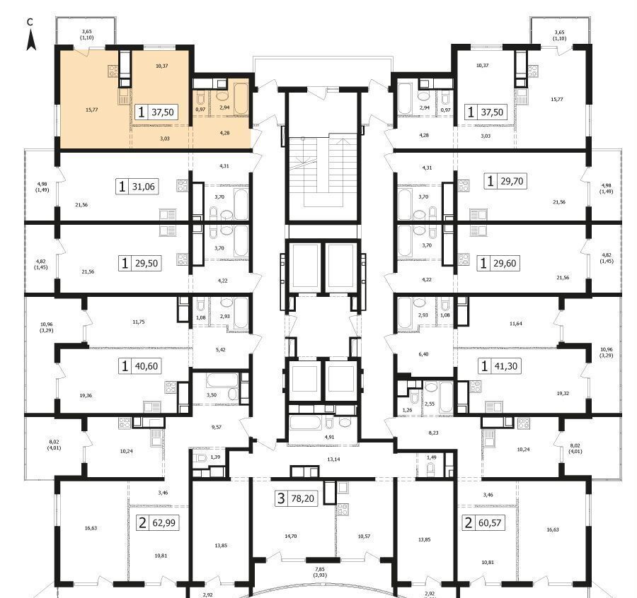 квартира г Краснодар р-н Карасунский ул Автолюбителей 1д корп. 4 фото 2