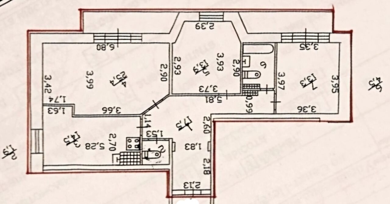 квартира г Санкт-Петербург метро Удельная ул Горная 1к/1 фото 36