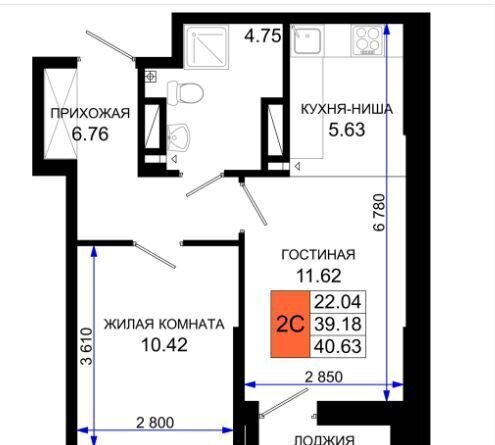 квартира г Ростов-на-Дону р-н Октябрьский пер Элеваторный поз. 2. 1 фото 12