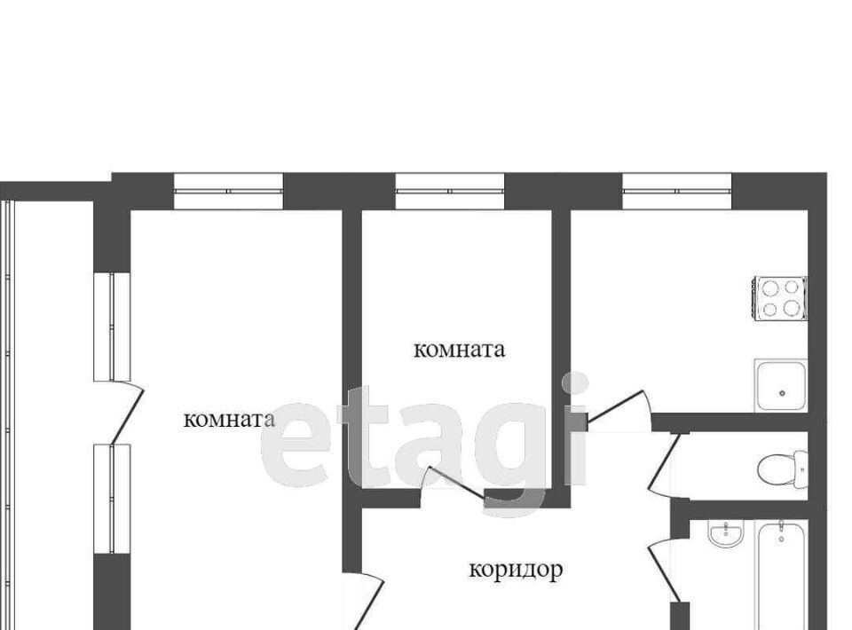 квартира г Челябинск р-н Советский ул Воровского 19а фото 22