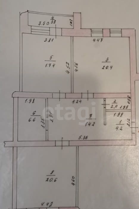 квартира г Казань Кремлёвская ул Лево-Булачная 16 фото 14