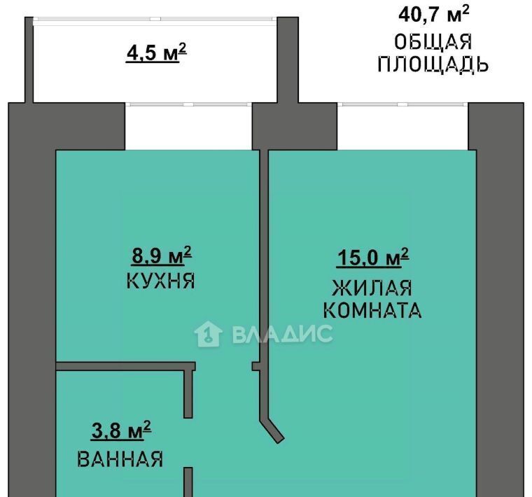 квартира р-н Благовещенский с Чигири ул Красивая 23а фото 7