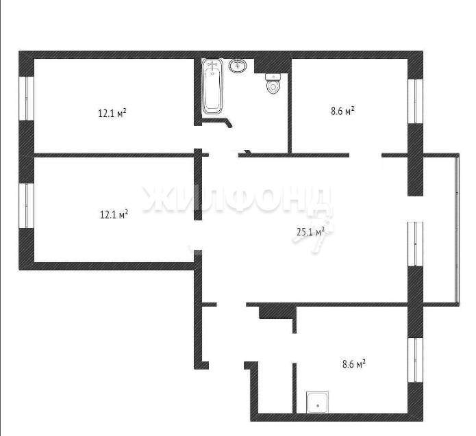 квартира г Красноярск ул 9 Мая 58б фото 9