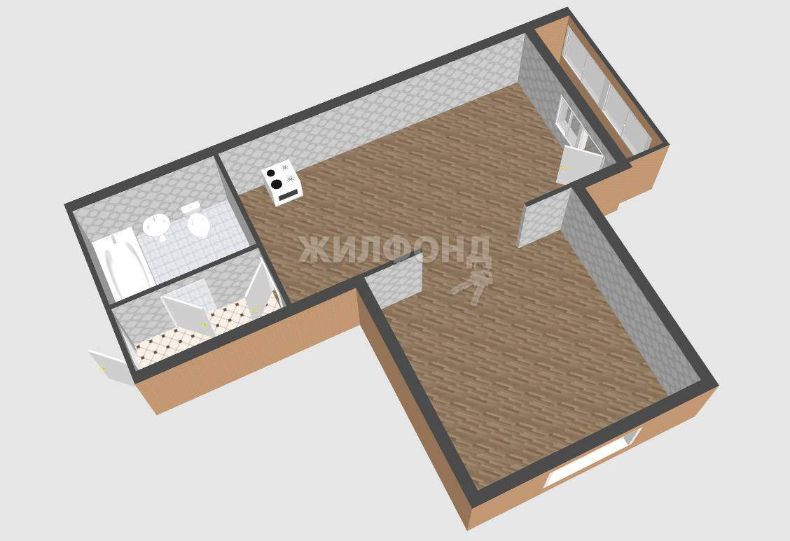 квартира г Краснодар р-н Карасунский Новознаменский ул Войсковая 4к/13 фото 9