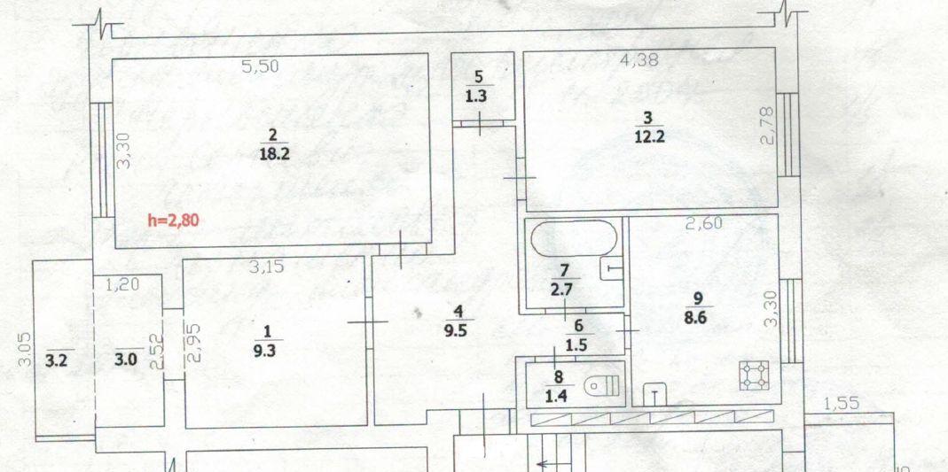 квартира р-н Крымский г Крымск ул Демьяна Бедного 1 фото 21