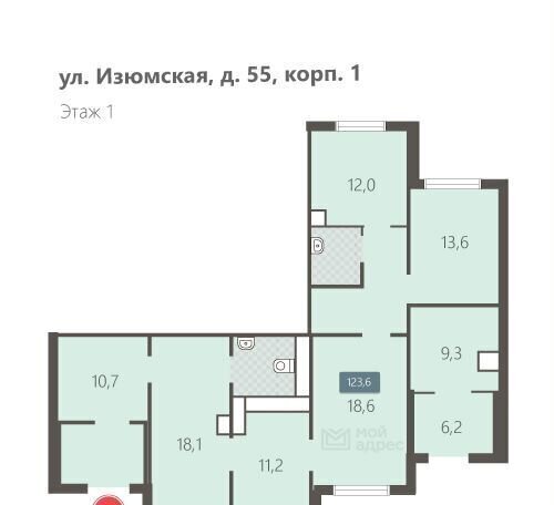 свободного назначения г Москва метро Улица Скобелевская ул Изюмская 55к/1 фото 16