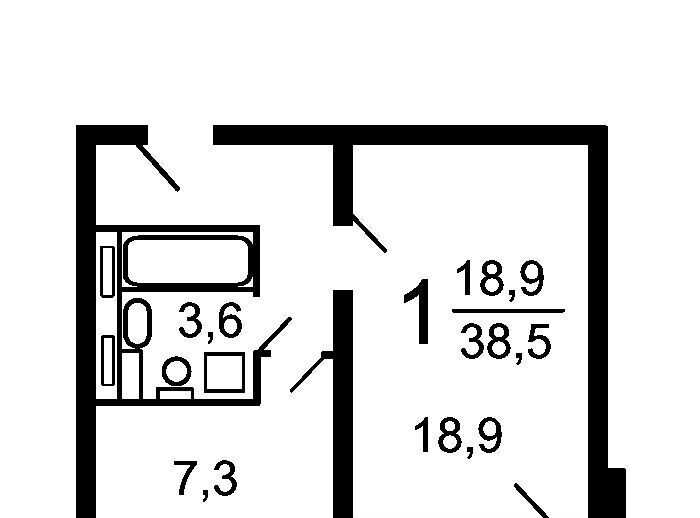 квартира г Москва метро Чертановская б-р Черноморский 10к/2 фото 2