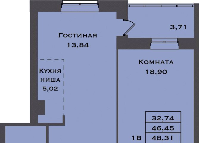 квартира г Сургут ул Игоря Киртбая 1а 51-й фото 1