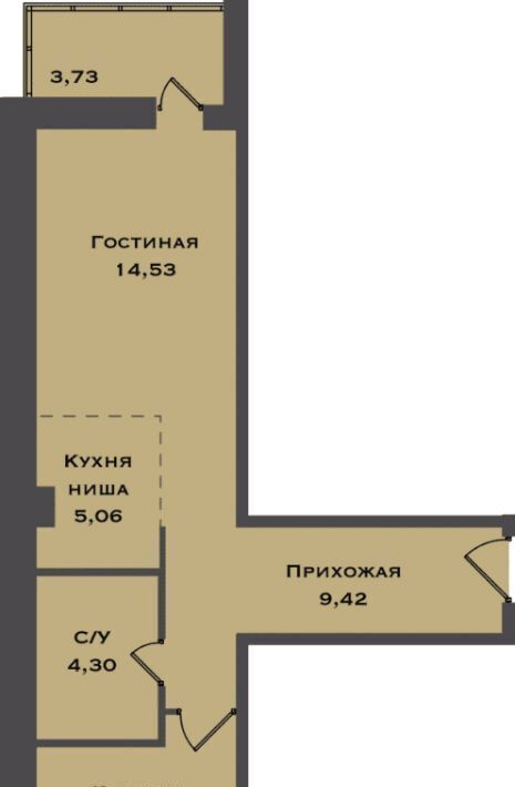 квартира г Сургут ул Игоря Киртбая 1а 51-й фото 1