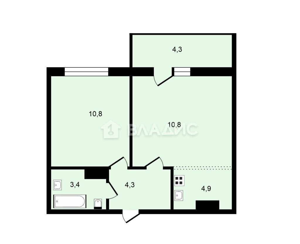 квартира г Краснодар р-н Прикубанский ул им. Героя Ростовского 8к/3 фото 20