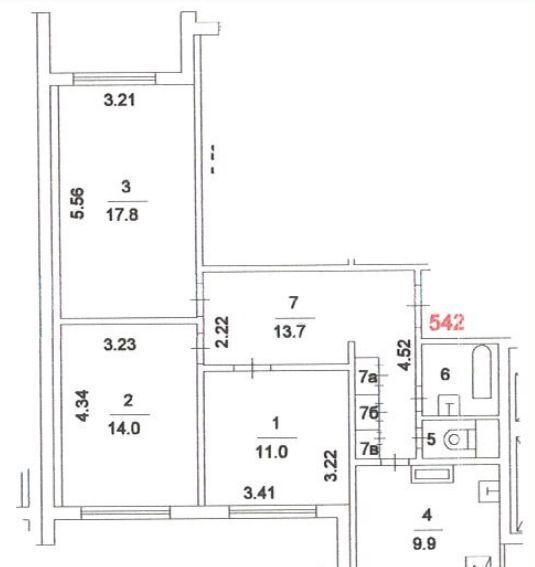 квартира г Москва метро Крылатское ул Крылатская 29к/2 фото 23