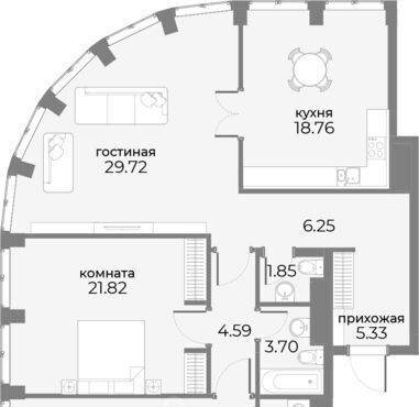 квартира г Москва метро Краснопресненская ул Дружинниковская 15 апарт-комплекс Sky View муниципальный округ Пресненский фото 1