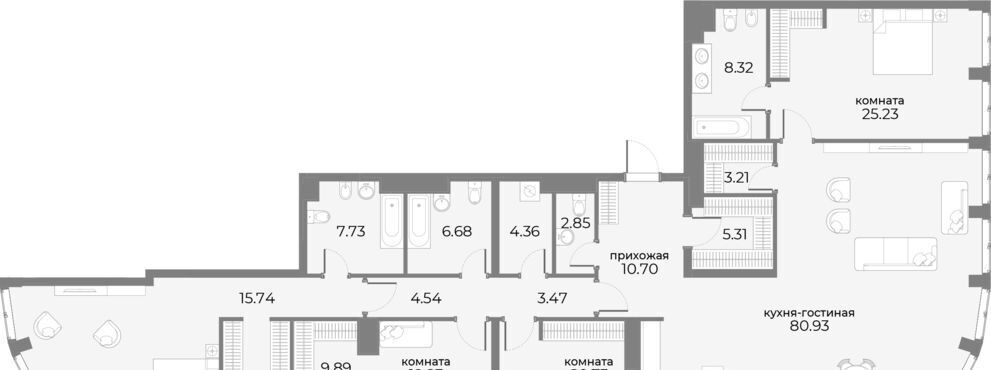 квартира г Москва метро Краснопресненская апарт-комплекс Sky View муниципальный округ Пресненский фото 1