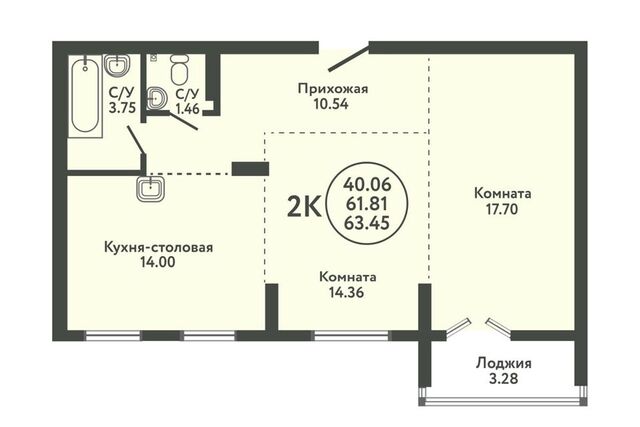 квартира ул Солнечная 5 ЖК «Экополис» фото