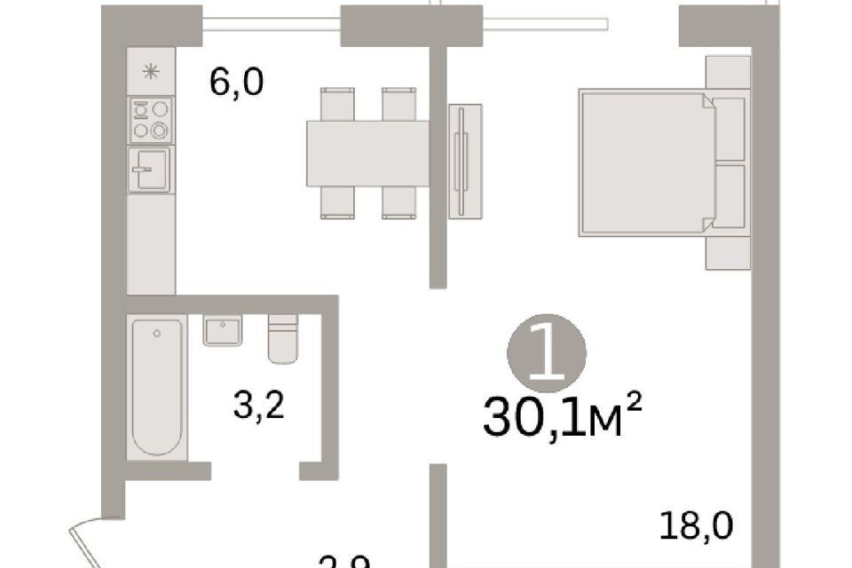 квартира г Курган ул Станционная 62 Курган городской округ фото 1